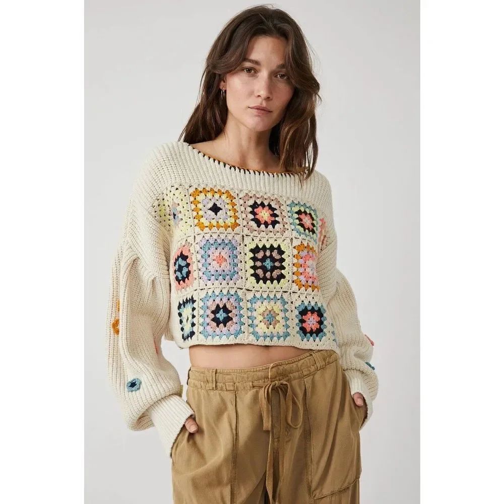 Free People Ambrose Crochet Pullover $298 - Picture 3 of 10